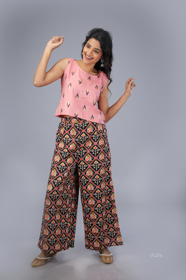 Abstract Print Cotton Top