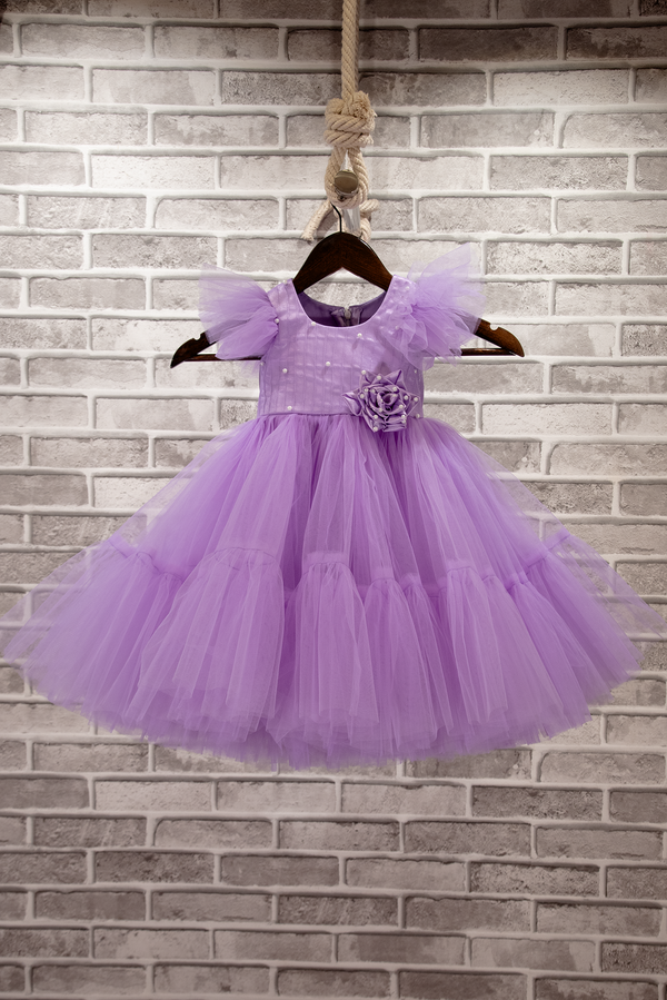 Ruffle Dress with Frill Sleeves